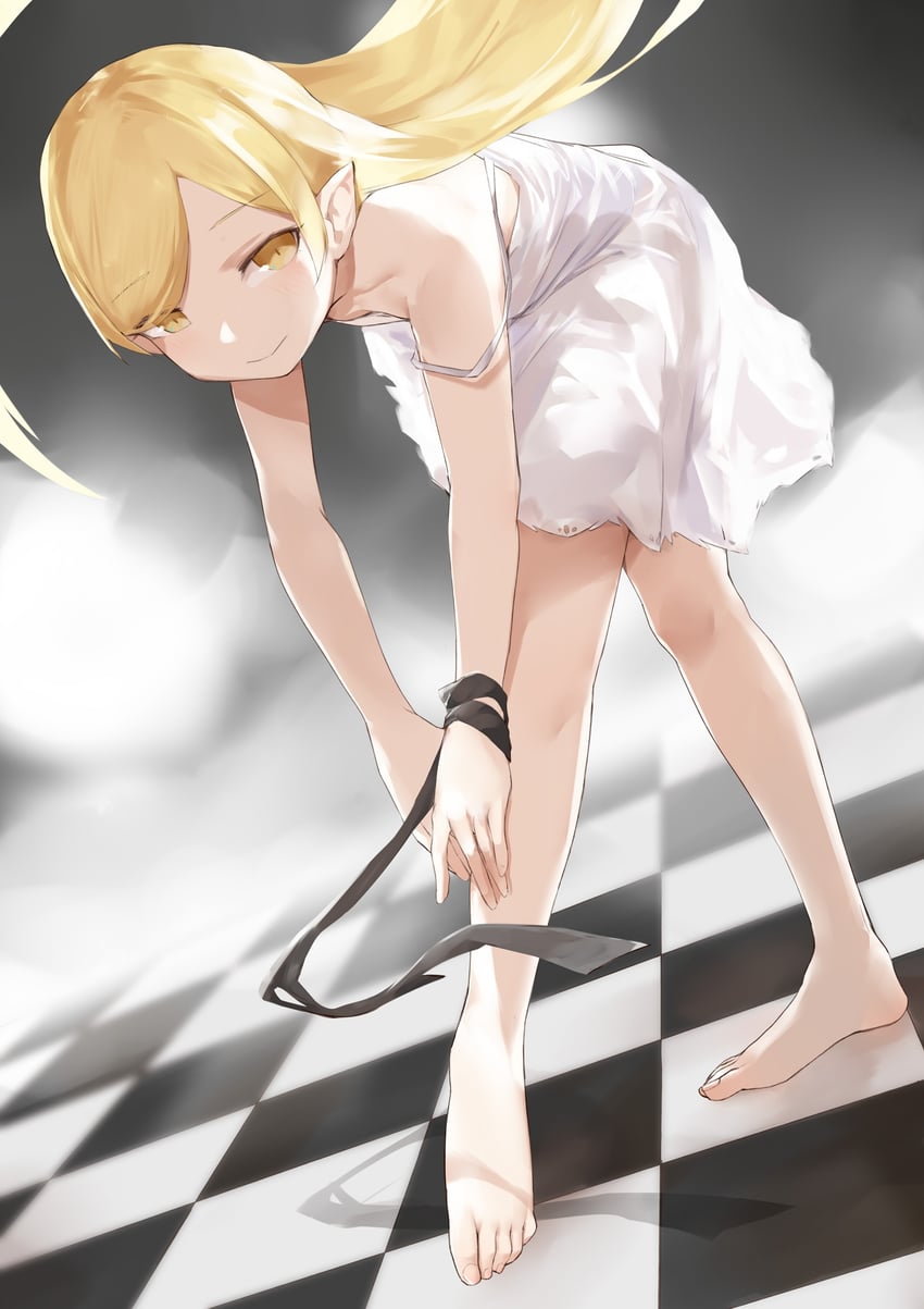 oshino shinobu (monogatari and 1 more) drawn by oshino_yeye