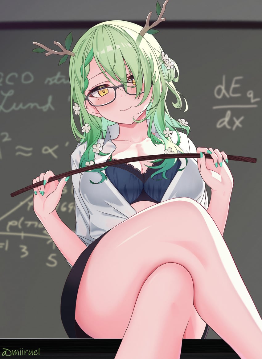 ceres fauna (hololive and 1 more) drawn by miiruel