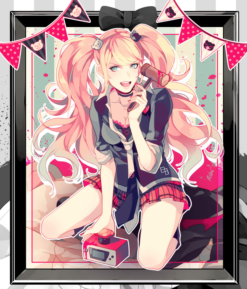 enoshima junko (danganronpa and 1 more) drawn by takashi_(huzakenna)