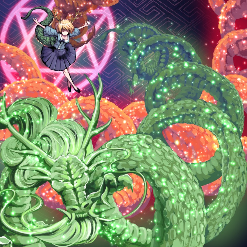 kicchou yachie (touhou and 1 more) drawn by sunnysideup