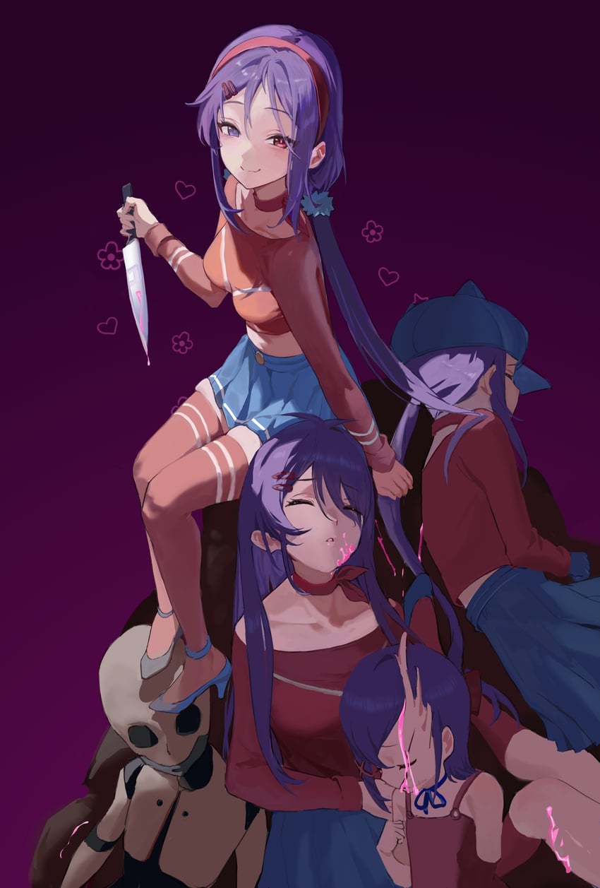 mita, cool mita, crazy mita, kind mita, tiny mita, and 1 more (miside) drawn by pogua_haka