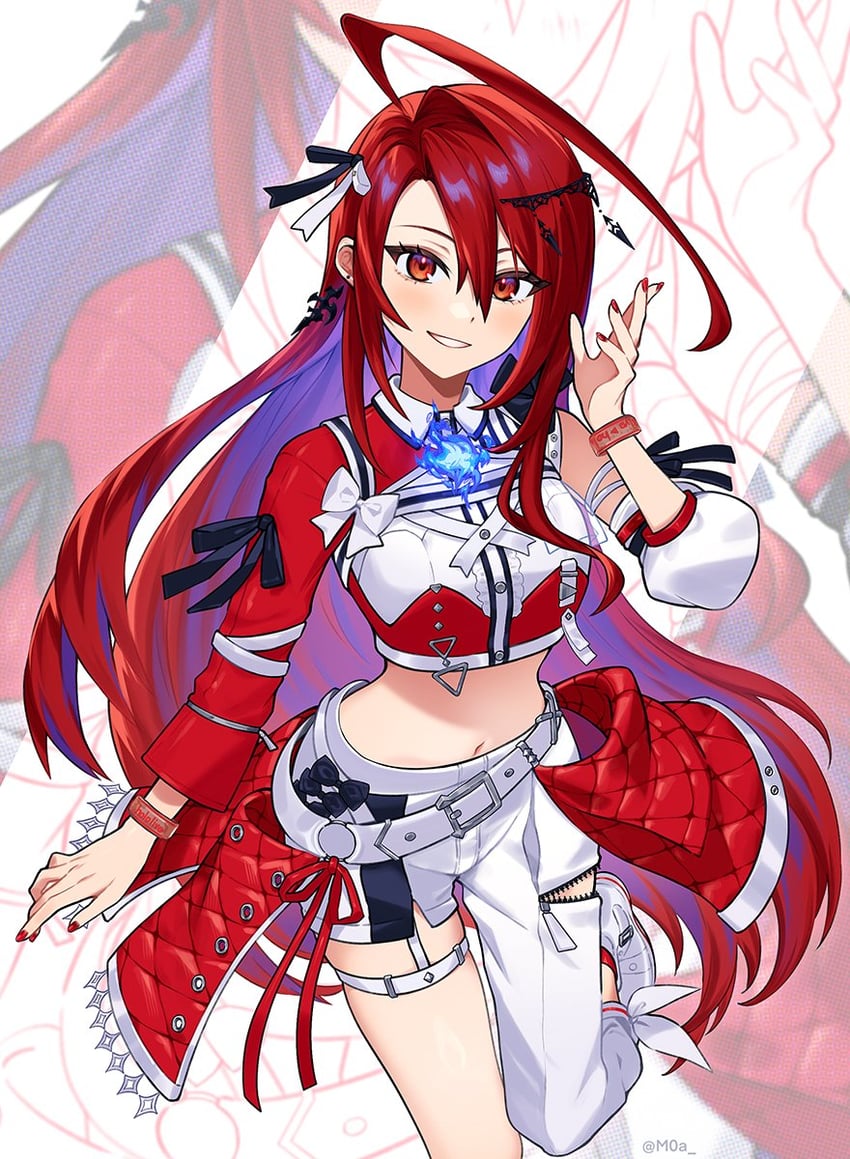 elizabeth rose bloodflame (hololive and 1 more) drawn by moa_(21energy12)
