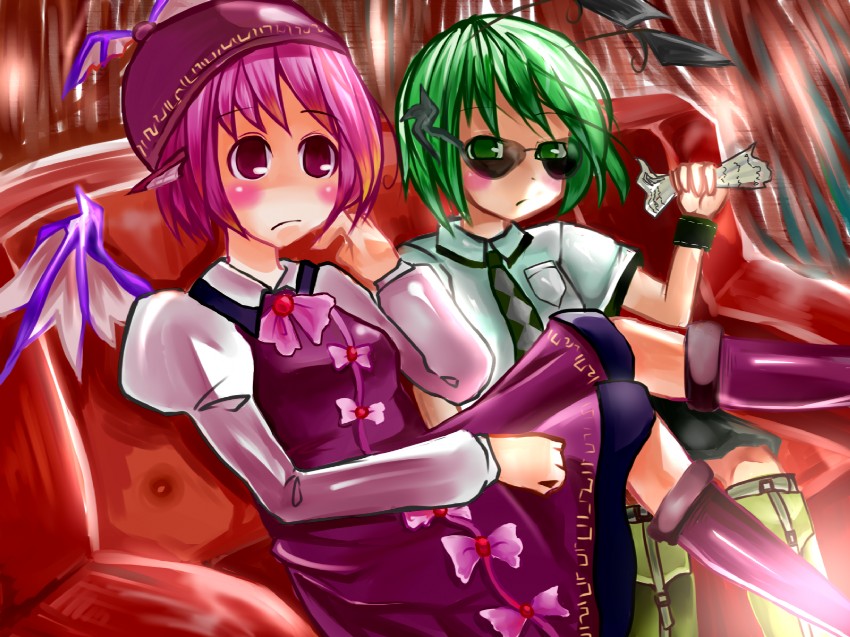 mystia lorelei and wriggle nightbug (touhou) drawn by taria