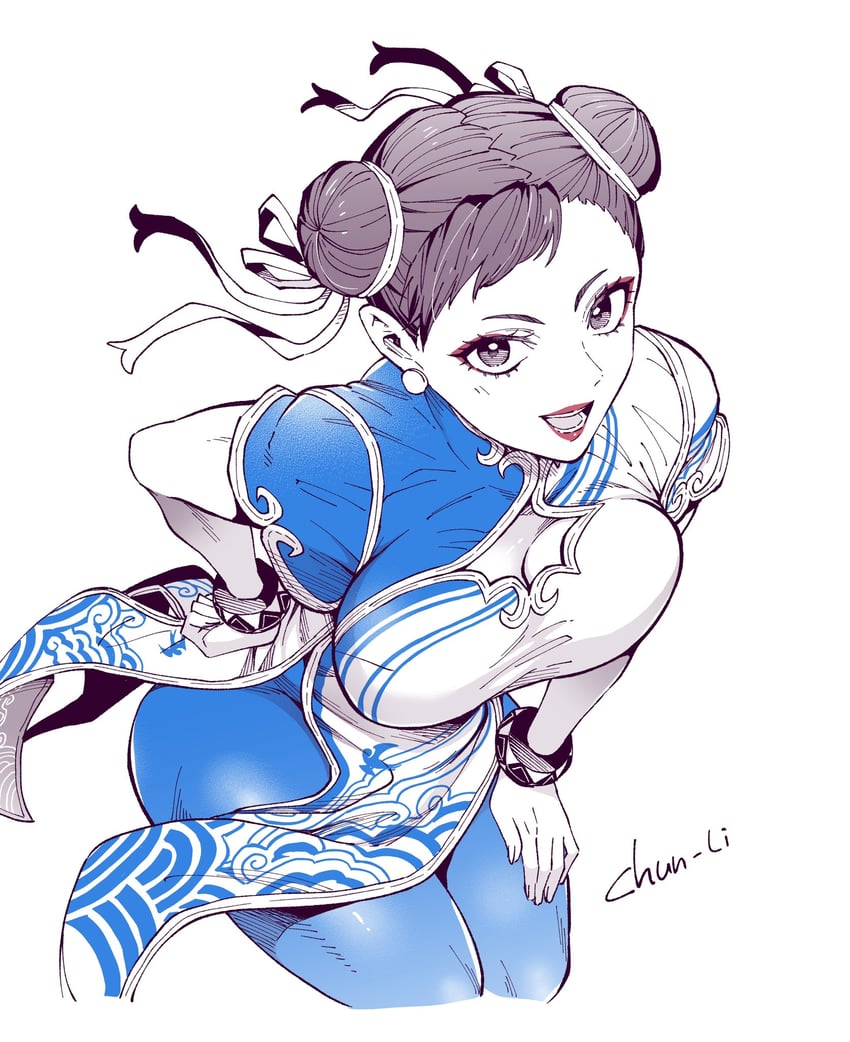 chun-li (street fighter and 1 more) drawn by sharumon
