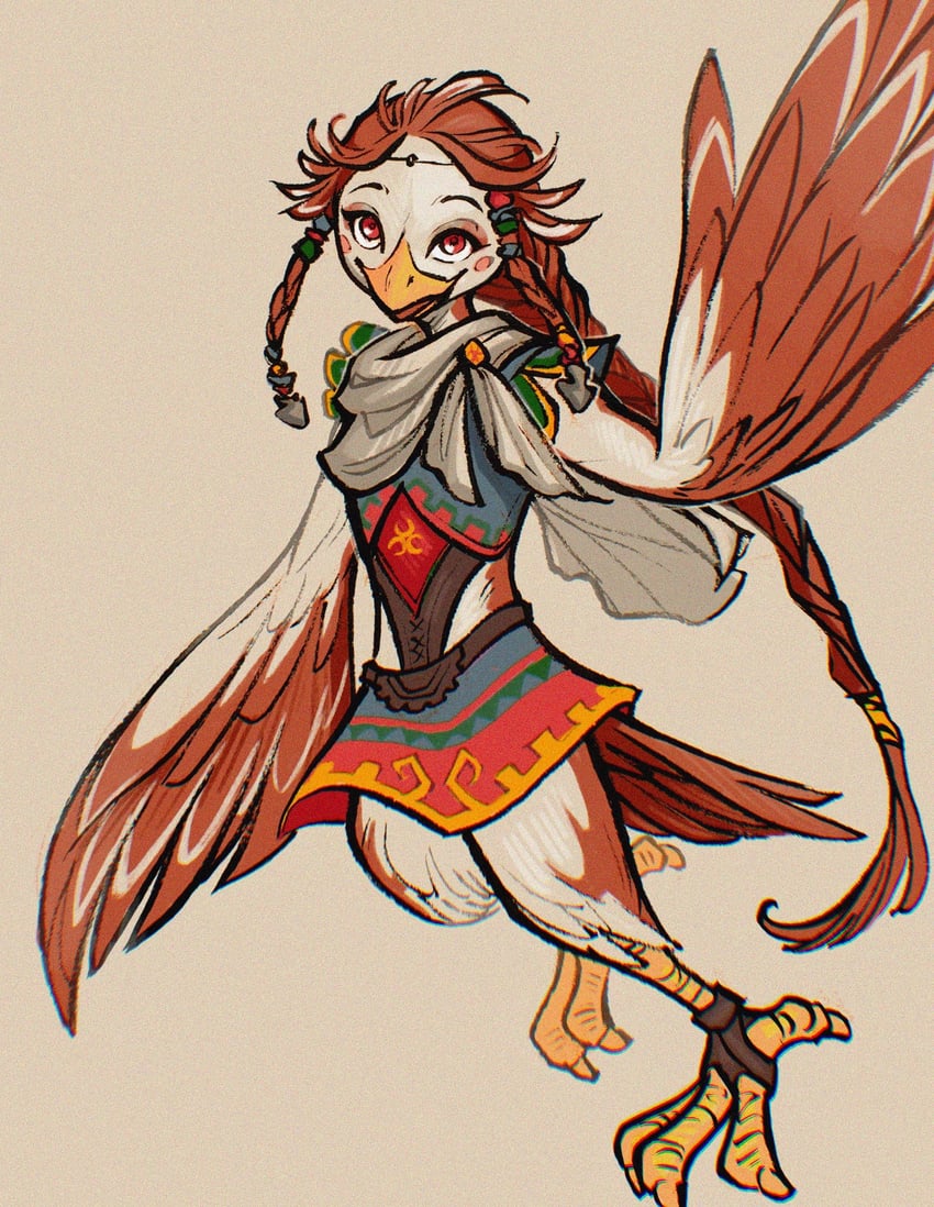 medli (the legend of zelda and 1 more) drawn by emilye_draws