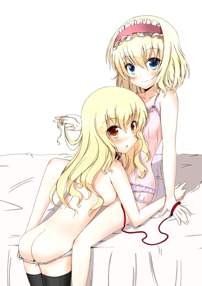 kirisame marisa and alice margatroid (touhou) drawn by aikawa_ryou
