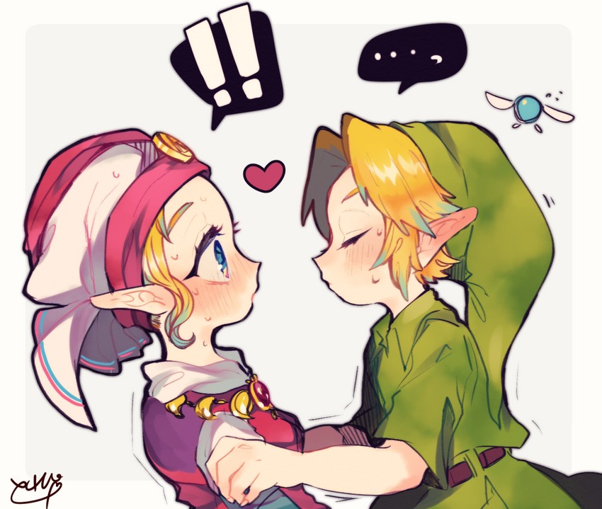 link, princess zelda, young link, navi, and young zelda (the legend of zelda and 1 more) drawn by repikinoko