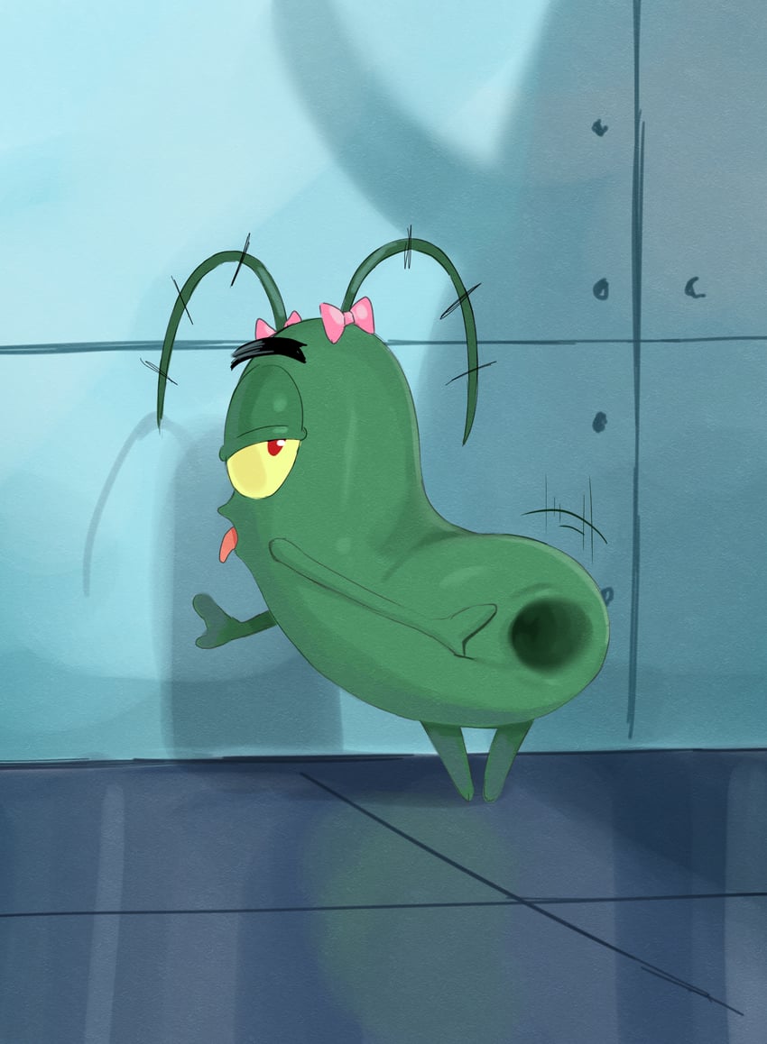 plankton (spongebob squarepants) drawn by shengtian