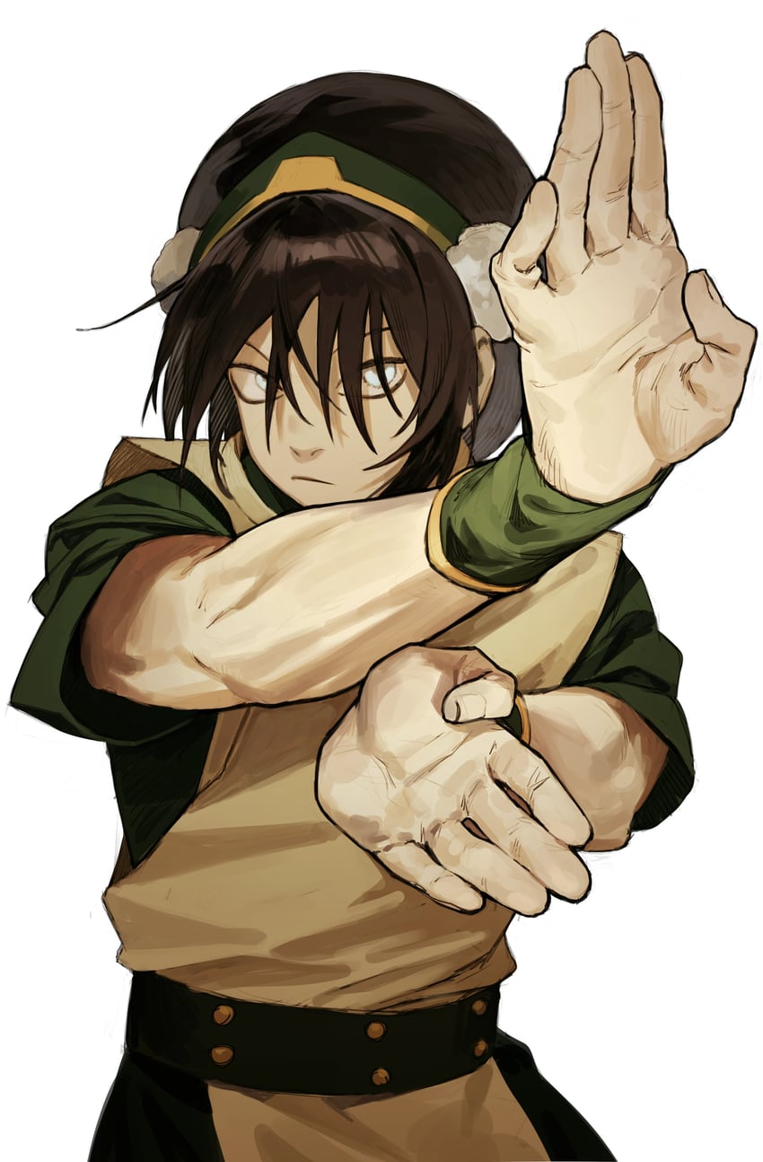 toph beifong (avatar legends and 1 more) drawn by p_(pm_611a)