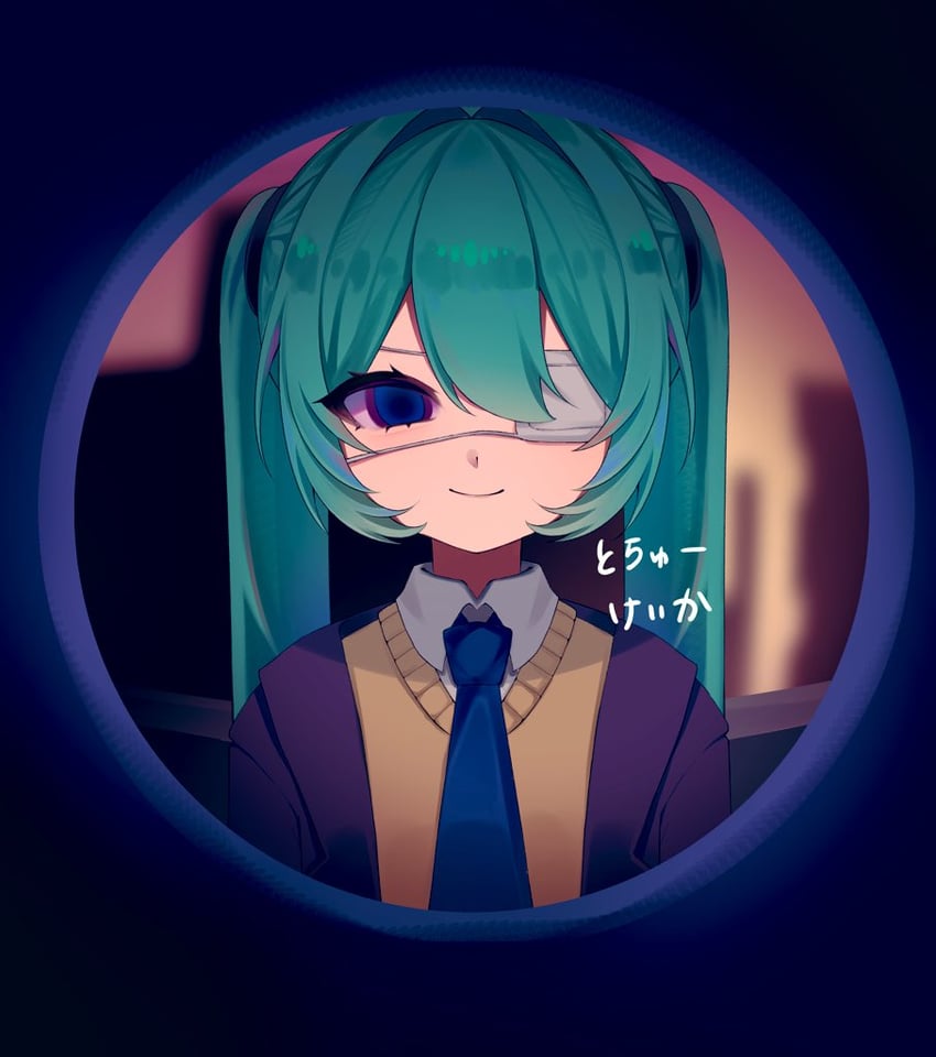 hatsune miku (vocaloid and 1 more) drawn by nn_ennu