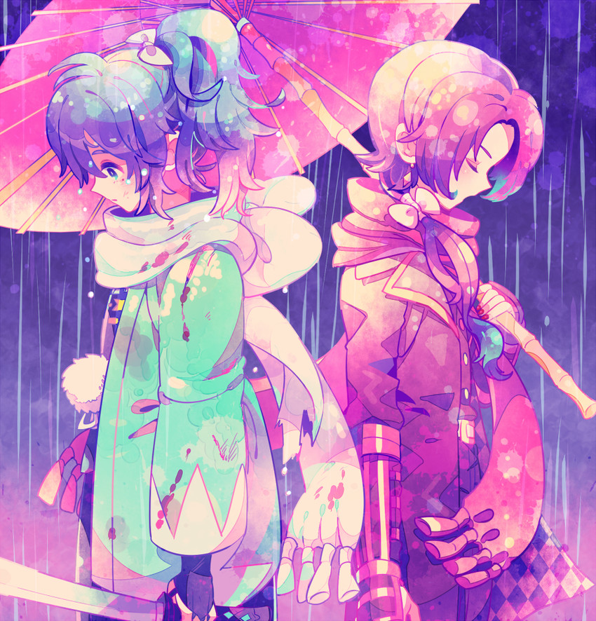 kashuu kiyomitsu and yamato-no-kami yasusada (touken ranbu) drawn by zippo_(3756c)