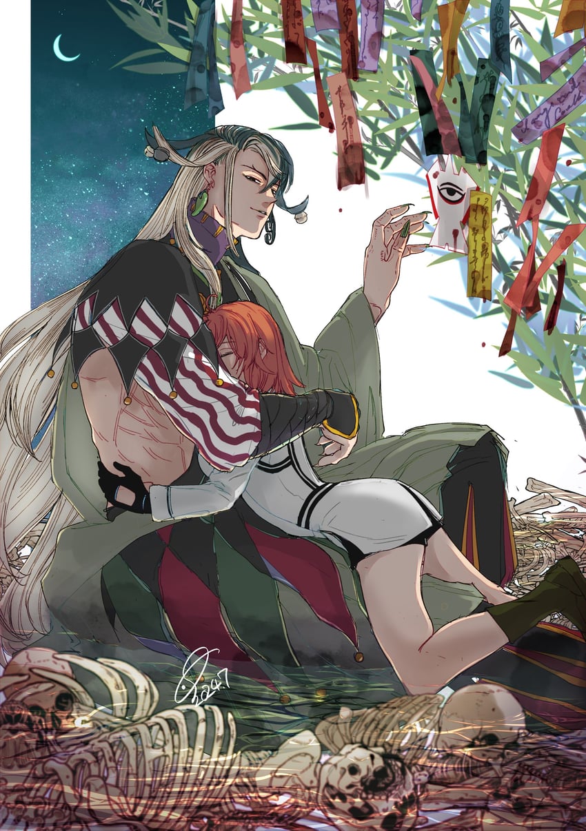 fujimaru ritsuka and ashiya douman (fate and 1 more) drawn by taruhu_(ej5_zzom)