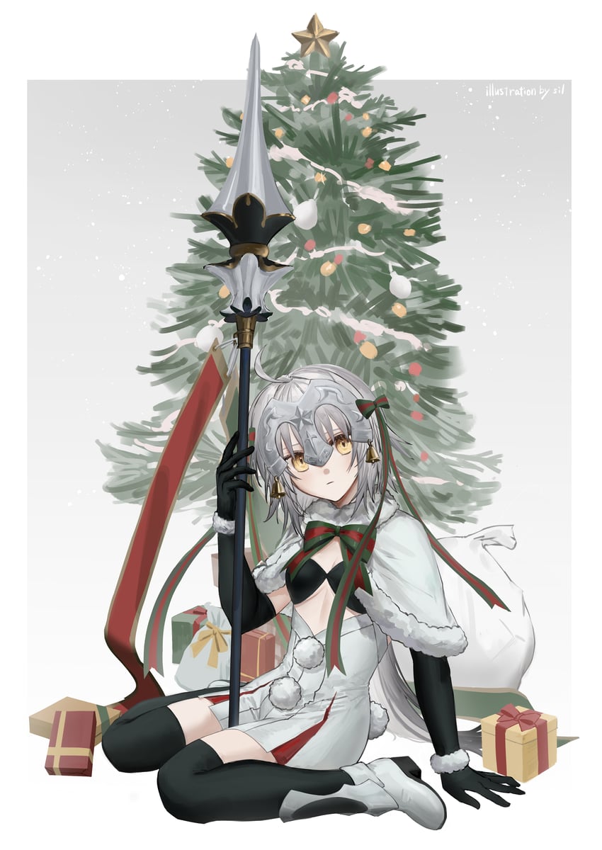 jeanne d'arc alter santa lily (fate and 1 more) drawn by shiro_(siro_kuten)