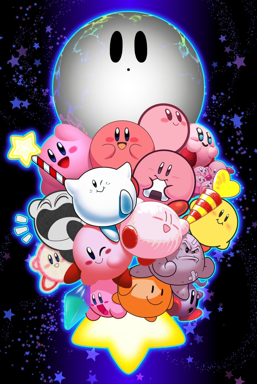 kirby, void termina, void, and anti-kirby (the legend of zelda and 12 more) drawn by dreamsbell