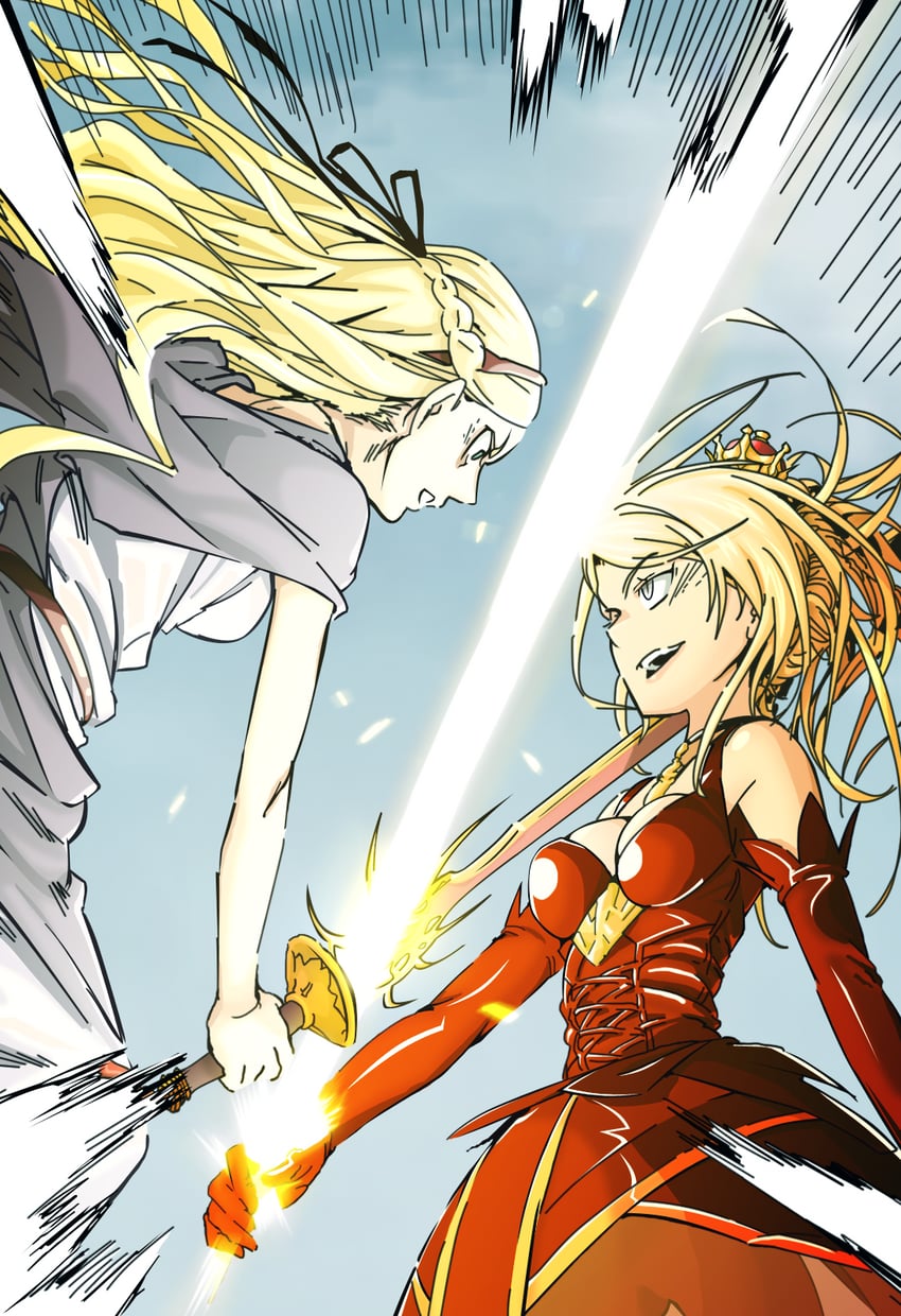 carissa and maiden of versailles (toaru majutsu no index and 1 more) drawn by gazing_eye and haimura_kiyotaka