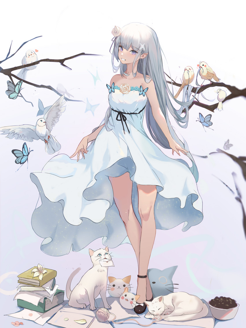 emilia (re:zero kara hajimeru isekai seikatsu) drawn by sooner