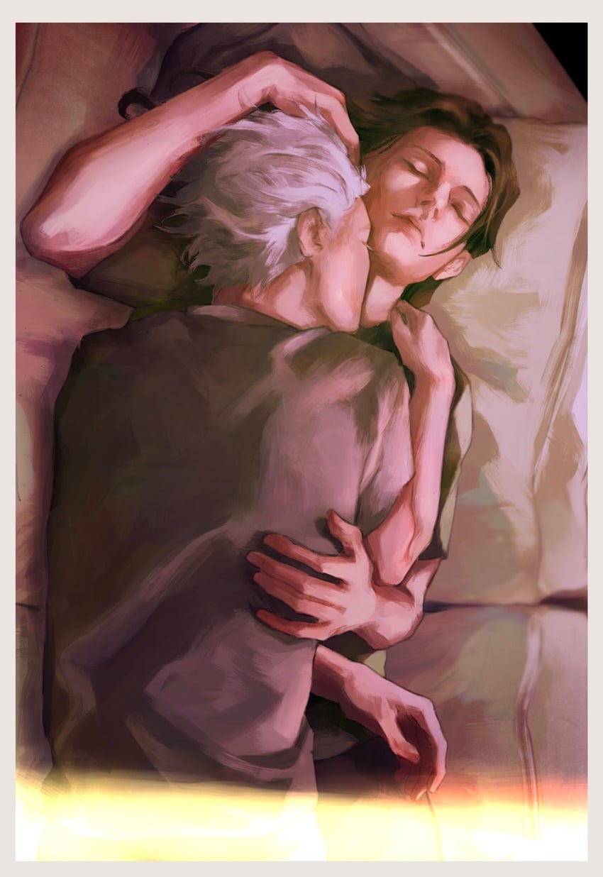 gojou satoru and getou suguru (jujutsu kaisen) drawn by 3aem