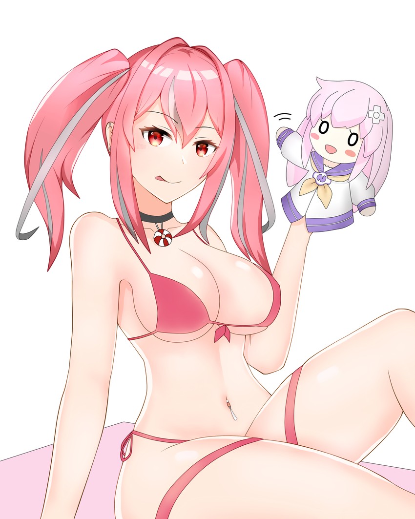 bremerton and nepgear (azur lane and 1 more) drawn by rzv