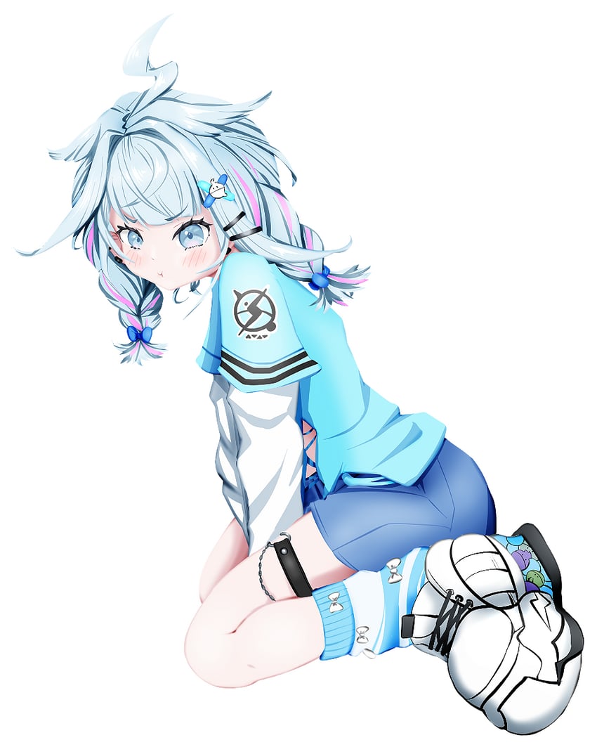 mizumiya su (hololive and 1 more) drawn by sumikko_bkht