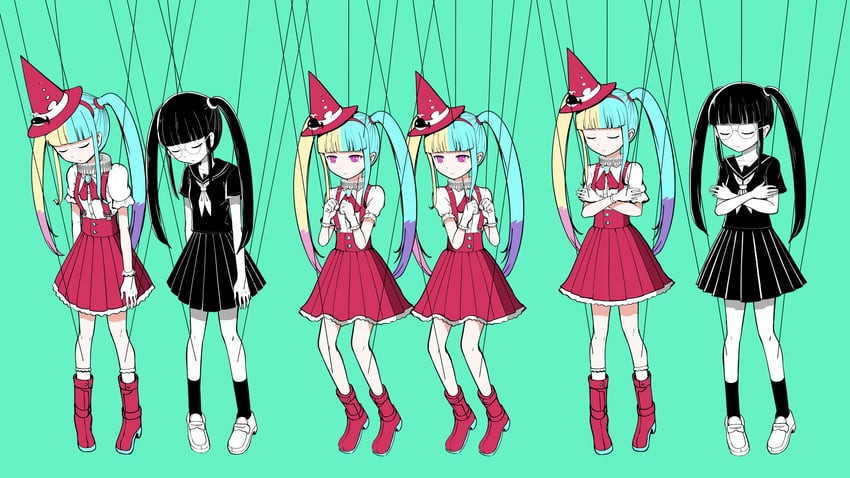 hatsune miku (vocaloid and 1 more) drawn by pinocchio-p