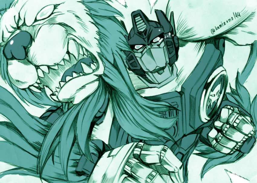 lio convoy (transformers and 2 more) drawn by kamizono_(spookyhouse)
