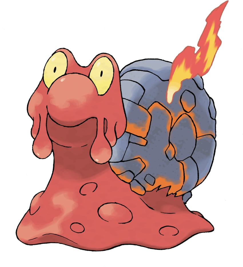magcargo (pokemon and 1 more) drawn by sugimori_ken