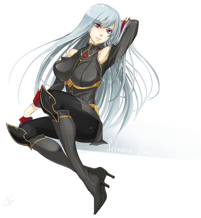 selvaria bles (senjou no valkyria and 1 more) drawn by vjcika