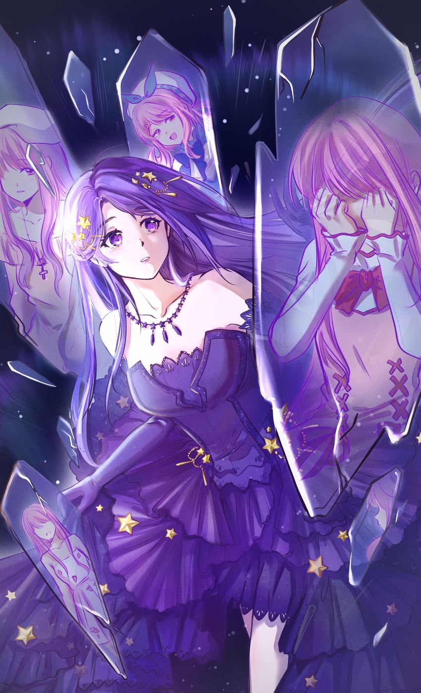 nikki, bloom poetry, bubbly voyage, star sea, and winter miracle (nikki and 4 more) drawn by zhenzi_jiang