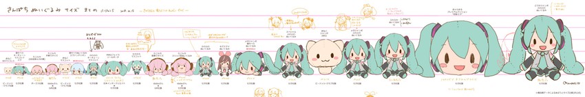 hatsune miku, kagamine rin, megurine luka, ayanami rei, yuki miku, and 3 more (vocaloid and 6 more) drawn by sanpati