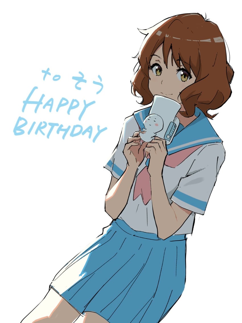 oumae kumiko and tuba-kun (hibike! euphonium) drawn by psylduck