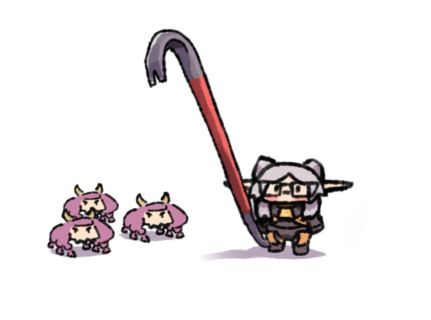 frieren, aura, gordon freeman, and headcrab (sousou no frieren and 1 more) drawn by wersman