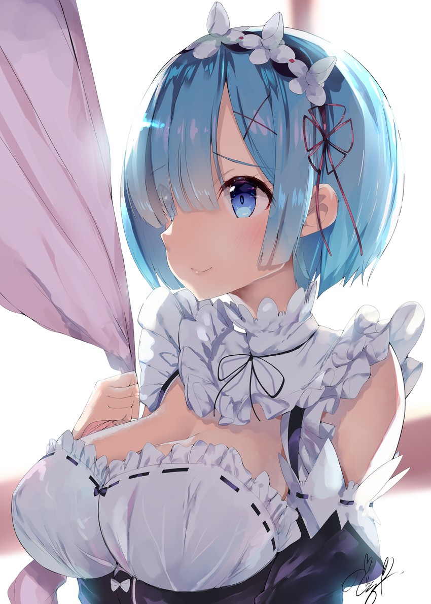 rem (re:zero kara hajimeru isekai seikatsu) drawn by noto_kurumi