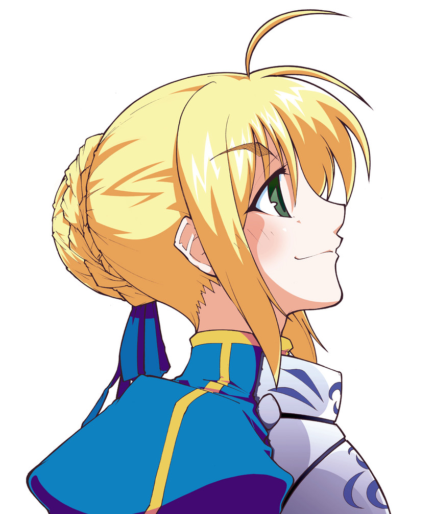 artoria pendragon and saber (fate and 1 more) drawn by usuiken