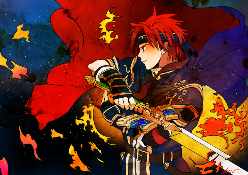 roy (fire emblem and 1 more) drawn by kazuha_(kazuha1003)
