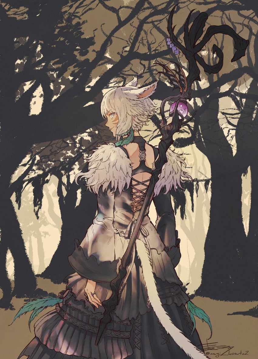 y'shtola rhul (final fantasy and 1 more) drawn by mugi_kosuta