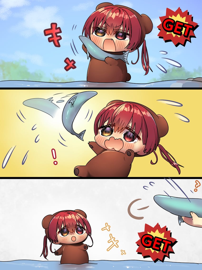 houshou marine and houshou kumarine (hololive) drawn by harumina_mau