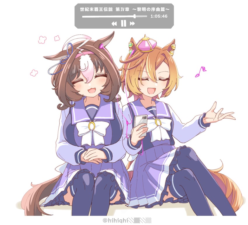 t.m. opera o and meisho doto (umamusume) drawn by hihiqhi