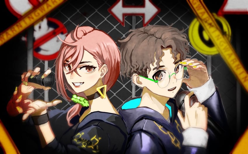 ayase momo and takakura ken (dandadan and 1 more) drawn by nanghea291