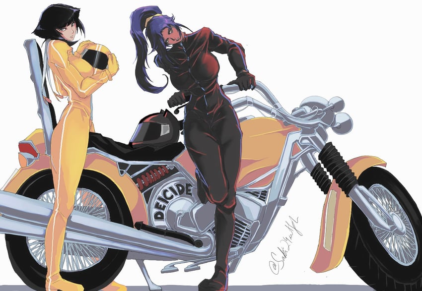 shihouin yoruichi and sui-feng (bleach) drawn by saki24artph