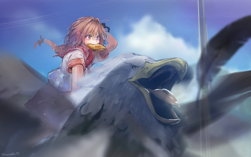 astolfo and hippogriff (fate and 2 more) drawn by namaashi_(user_fuga4235)