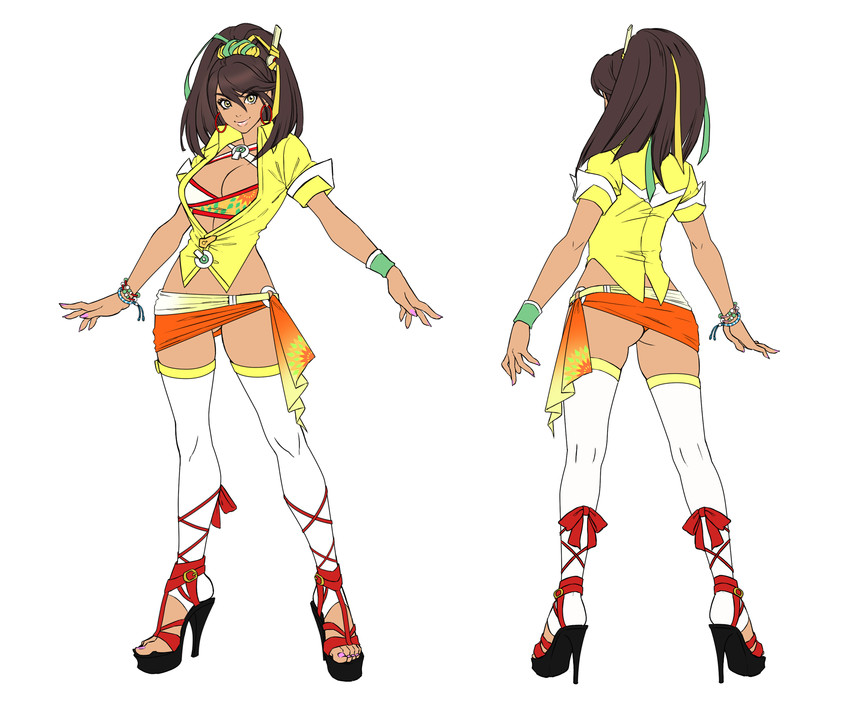 maria akira yuuki de moraes (diva coliseum) drawn by yamashita_shun'ya