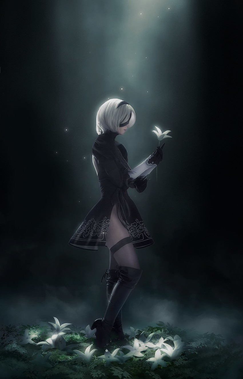 2b (nier and 1 more) drawn by hellyvalentine