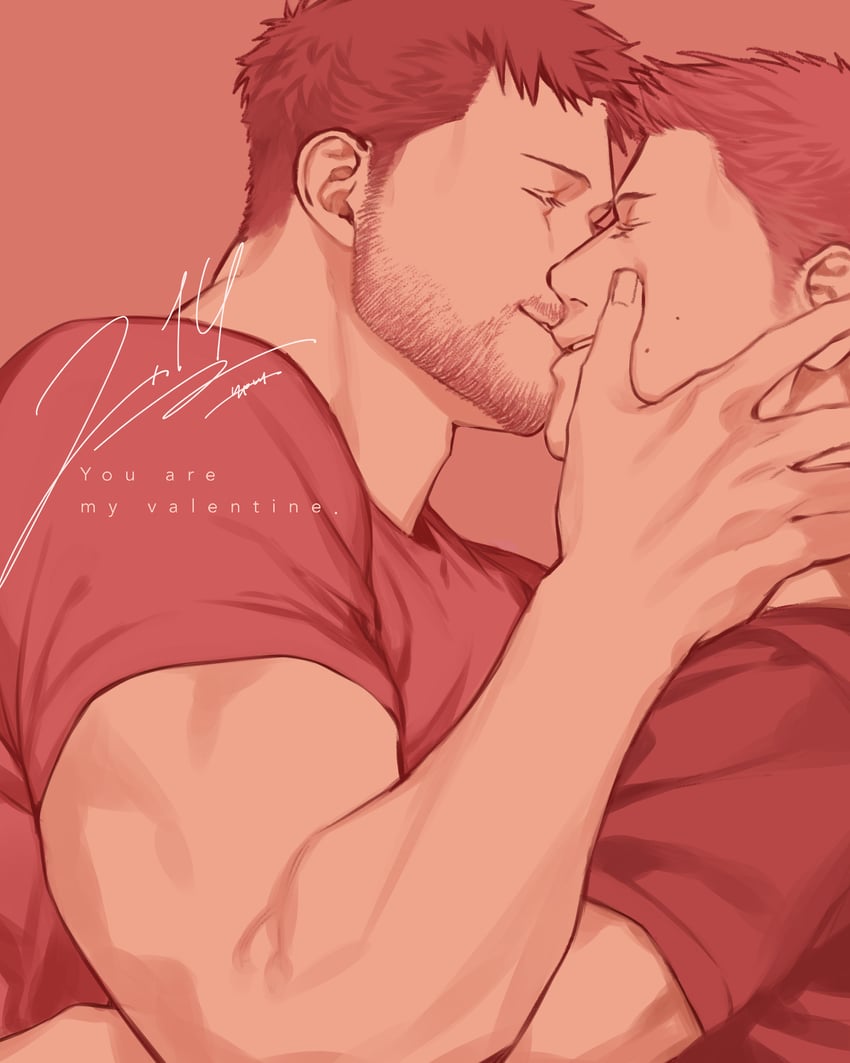 chris redfield and piers nivans (resident evil and 1 more) drawn by moto23059