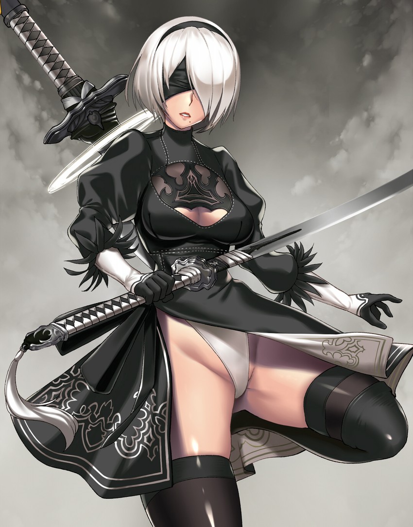 2b (nier and 1 more) drawn by takanashi-a
