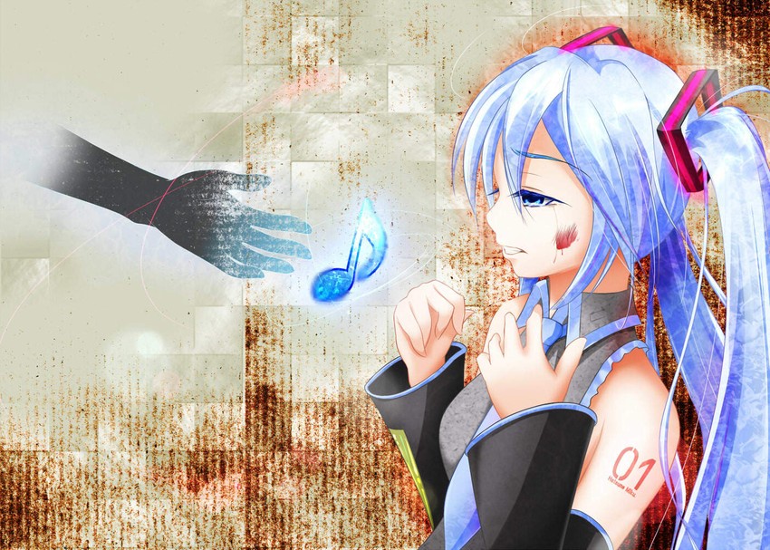 hatsune miku (vocaloid and 1 more) drawn by k-asul