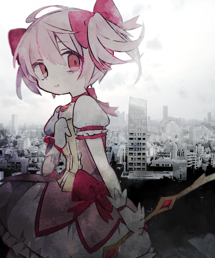 kaname madoka (mahou shoujo madoka magica) drawn by soresaki