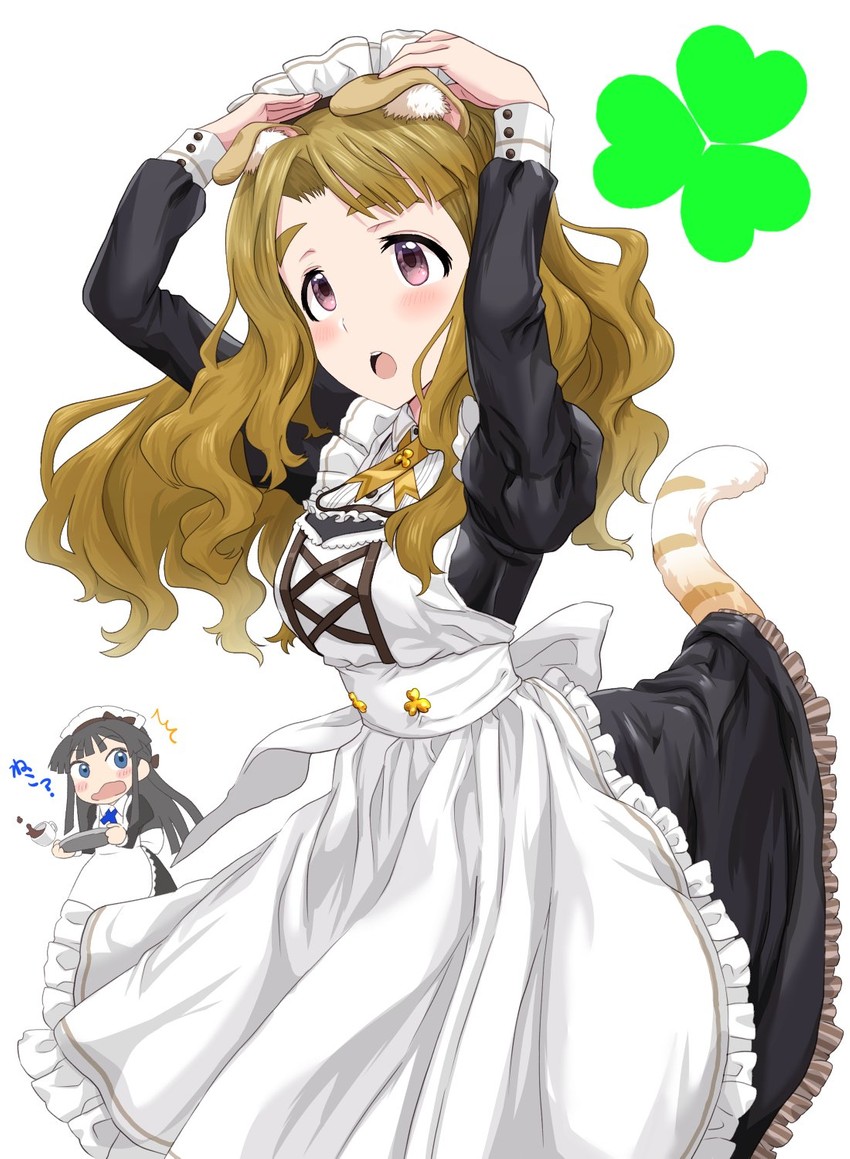 mogami shizuka and miyao miya (idolmaster and 2 more) drawn by run_p_(aveton)