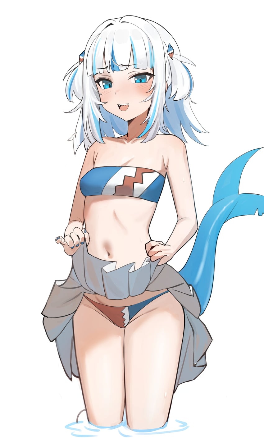 gawr gura (hololive and 1 more) drawn by kiritzugu