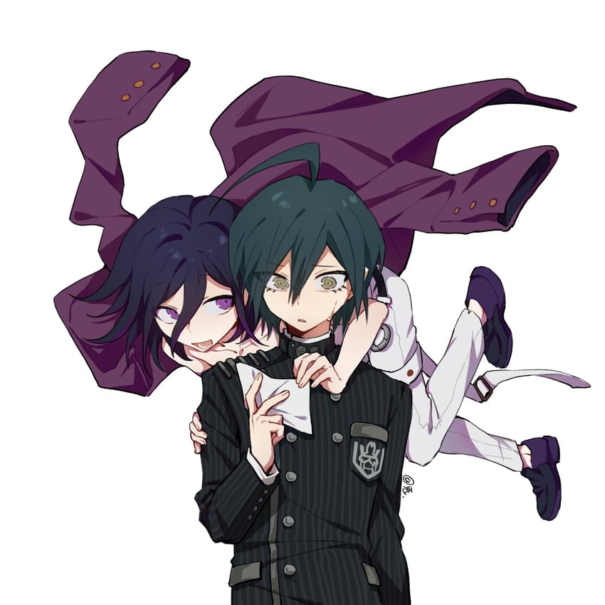 oma kokichi and saihara shuichi (danganronpa and 1 more) drawn by tujiang6