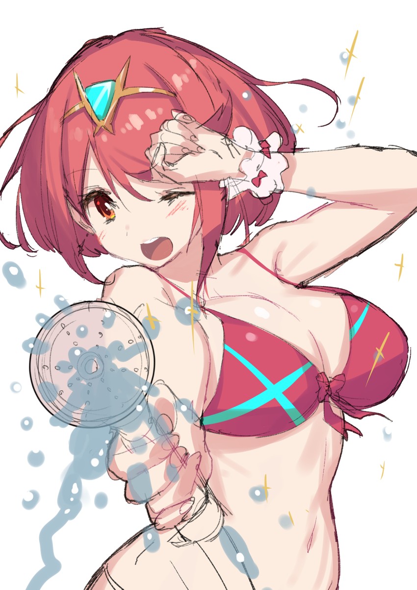 pyra (xenoblade chronicles and 1 more) drawn by green322